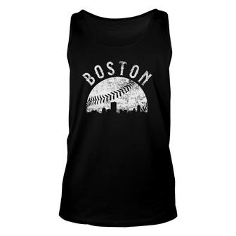 Womens Vintage Boston Baseball Unisex Tank Top | Mazezy