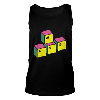 Womens Wasd Pc Computer Games Video Game Gaming Gamer Unisex Tank Top | Mazezy