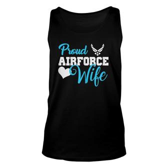 Womens Womens Us Air Force Proud Air Force Airman Wife Unisex Tank Top | Mazezy