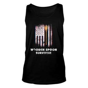 Wooden Spoon Survivor For Mens Womens Unisex Tank Top | Mazezy