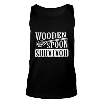 Wooden Spoon Survivor Unisex Tank Top | Mazezy