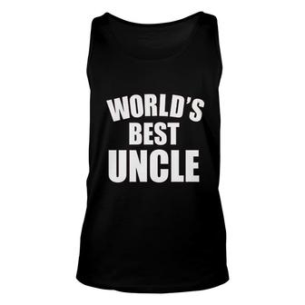 World Best Uncle Unisex Tank Top | Mazezy