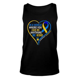 World Down Syndrome Day 2022 Be Kind Down Syndrome Awareness Tank Top | Mazezy