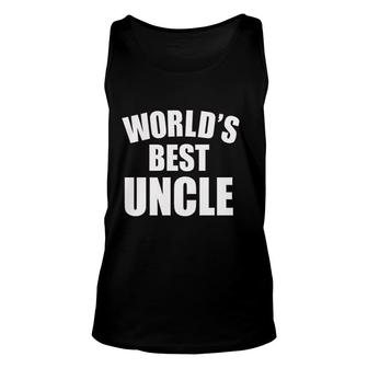 Worlds Best Uncle Unisex Tank Top | Mazezy