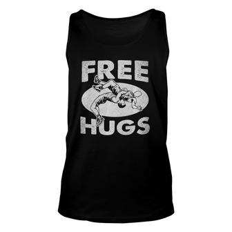 Wrestling S Funny Free Hugs Wrestling Unisex Tank Top | Mazezy
