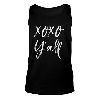 Xoxo Y'all For Women Cute Southern Valentines Unisex Tank Top | Mazezy