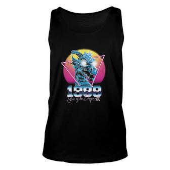 Year Of The Dragon Chinese Zodiac Synthwave Style Unisex Tank Top | Mazezy UK