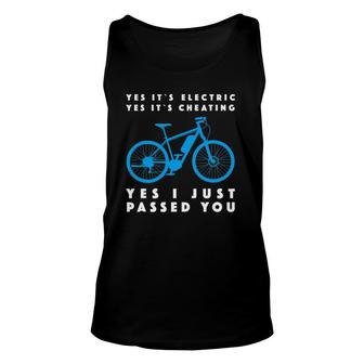 Yes It's Electric Yes It's Cheating Yes I Just Passed You Unisex Tank Top | Mazezy
