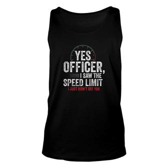Yes Officer Unisex Tank Top | Mazezy