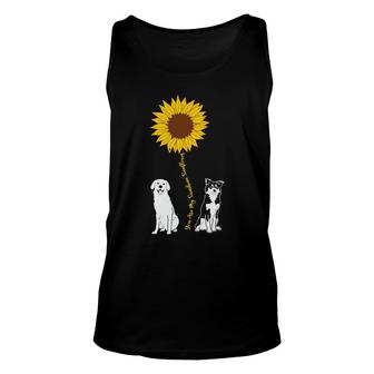 You Are My Sunshine Sunflower Idea Gift For Dog Lover Unisex Tank Top - Thegiftio UK