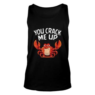 You Crack Me Up Crab Lover Unisex Tank Top | Mazezy