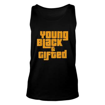 Young Black Gifted African Pride Black History Unisex Tank Top - Thegiftio UK
