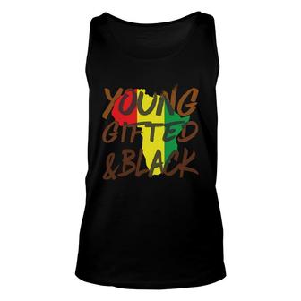 Young Gifted Black Melanin Black History African Proud Unisex Tank Top - Thegiftio UK