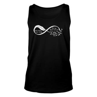 Your Wings Were Ready But My Heart Was Not Memorial Present Unisex Tank Top | Mazezy