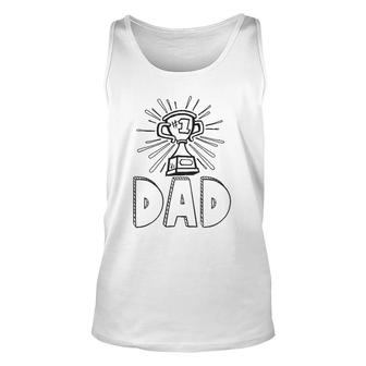 Mens Mens 1 Dad Coloring Tee Diy Father's Day Idea Tank Top | Mazezy