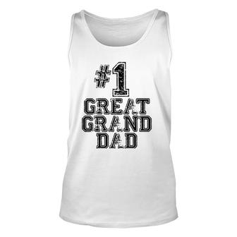 1 Great Granddad - Number One Sports Father's Day Gift Unisex Tank Top | Mazezy