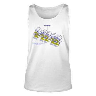 2-22-22 Twosday Expect Great Things Blueprint Numerology Unisex Tank Top | Mazezy