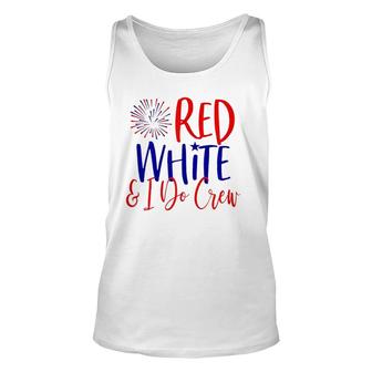 Womens 4Th Of July Bachelorette Party S Red White & I Do Crew Tank Top | Mazezy