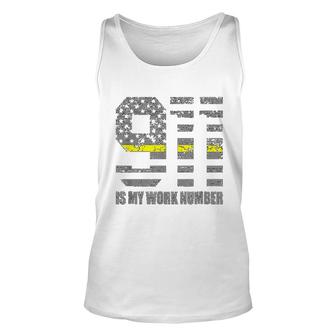 911 Is My Work Number Unisex Tank Top | Mazezy