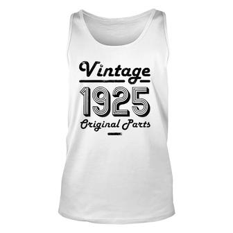 96Th Birthday Vintage Women 96 Years Old For Her 1925 Zip Tank Top | Mazezy