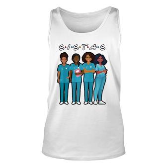 African American Nurse Black Sistas Queen Melanin Women Unisex Tank Top | Mazezy UK