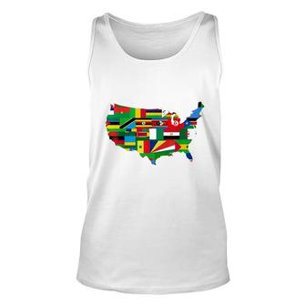 African Flags Black History Unisex Tank Top | Mazezy
