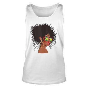 Afro Hair Jamaica Women Black Melanin Jamaican Flag Tank Top Tank Top | Mazezy