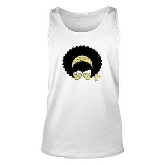 Afro Woman Unisex Tank Top | Mazezy