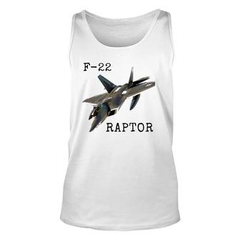 Air Force F 22 Raptor Fighter Jet Military Pilot Unisex Tank Top | Mazezy