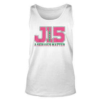 Aka Women J15 Founders' Day 1908 A Serious Matter Pink Green Tank Top | Mazezy