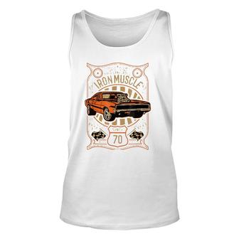American Muscle Cars Iron Muscle Unisex Tank Top | Mazezy