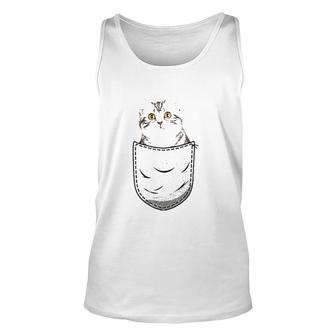 American Shorthair Cat Chest Pocket For Cat Owner Unisex Tank Top | Mazezy