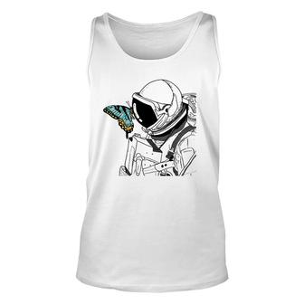 Astronaut Butterfly Art Cute Spaceman Insect Surrealism Tank Top | Mazezy