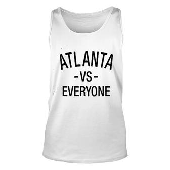 Atlanta Vs Everyone Sports Unisex Tank Top | Mazezy