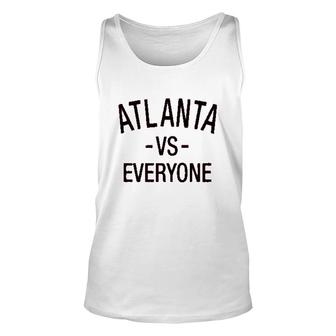 Atlanta Vs Everyone Sports Unisex Tank Top | Mazezy