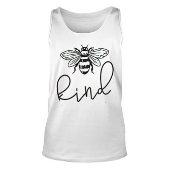 Be Kind Funny Bee Print Graphic Unisex Tank Top | Mazezy