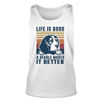 Beagle Gifts For Men Women Beagle Dog Mom Dad Beagle Unisex Tank Top | Mazezy