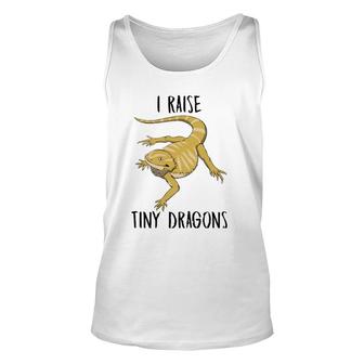 Bearded Dragon Quote Tiny Dragons Lizard Pullover Unisex Tank Top | Mazezy