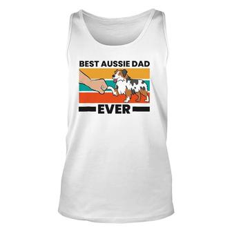 Best Aussie Papa Ever Australian Shepherd Dad Aussie Dad Unisex Tank Top | Mazezy