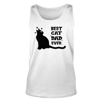 Best Cat Dad Ever Cat Lover Unisex Tank Top | Mazezy