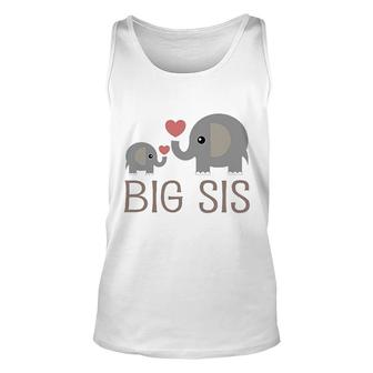 Big Sis Elephant Unisex Tank Top | Mazezy