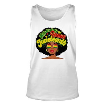 Birthday Queen Juneteenth Pride Black History Afro-American Unisex Tank Top | Mazezy