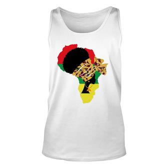 Black Afro Woman Africa Black History Unisex Tank Top | Mazezy