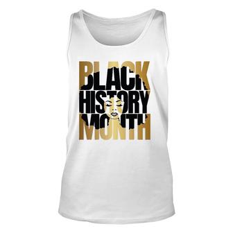 Black History Month Melanin Diversity Afro Queen Unisex Tank Top | Mazezy