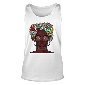 Black Queen S For Women African American Natural Afro Unisex Tank Top | Mazezy