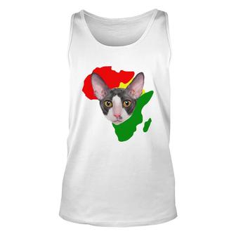 Black History Month African Map Cornish Rex For Pet Lovers Proud Black Tank Top | Mazezy