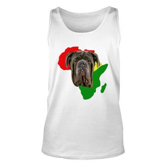 Black History Month African Map Mastiff For Pet Lovers Proud Black Tank Top | Mazezy