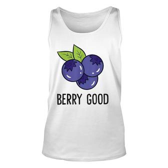 Blueberry Fruit Berry Good Blueberry Fruit Love Blueberries Unisex Tank Top | Mazezy
