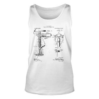 Boat Motor Patent Print Drawing Unisex Tank Top | Mazezy AU
