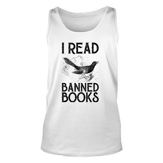 Book Lover's Vintage I Read Banned Books Reading Lovers Unisex Tank Top | Mazezy AU